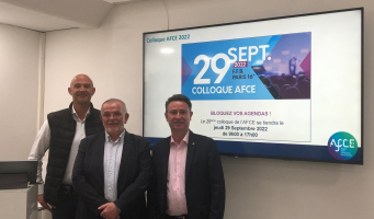  L'AFCE représentée ici par Laurent Guégan, Bernard Philippe et Frédéric Pignard, organise son 20e colloque le 29 septembre à Paris