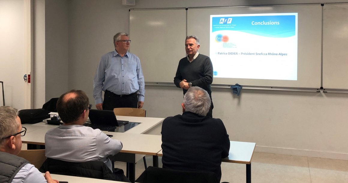 LQ12186063C_picture_0_cropped.jpg Luc Deblon et Patrice Didier, respectivement présidents de l'AFF et du Snefcca Rhône-Alpes ont clôturé cette réunion régionale une nouvelle fois très suivie.