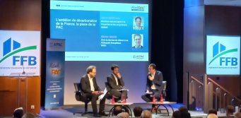 <p>De g. à d. : Olivier David (DGEC), David Marchal (Ademe), Arnaud Kautzmann (Afpac)</p>